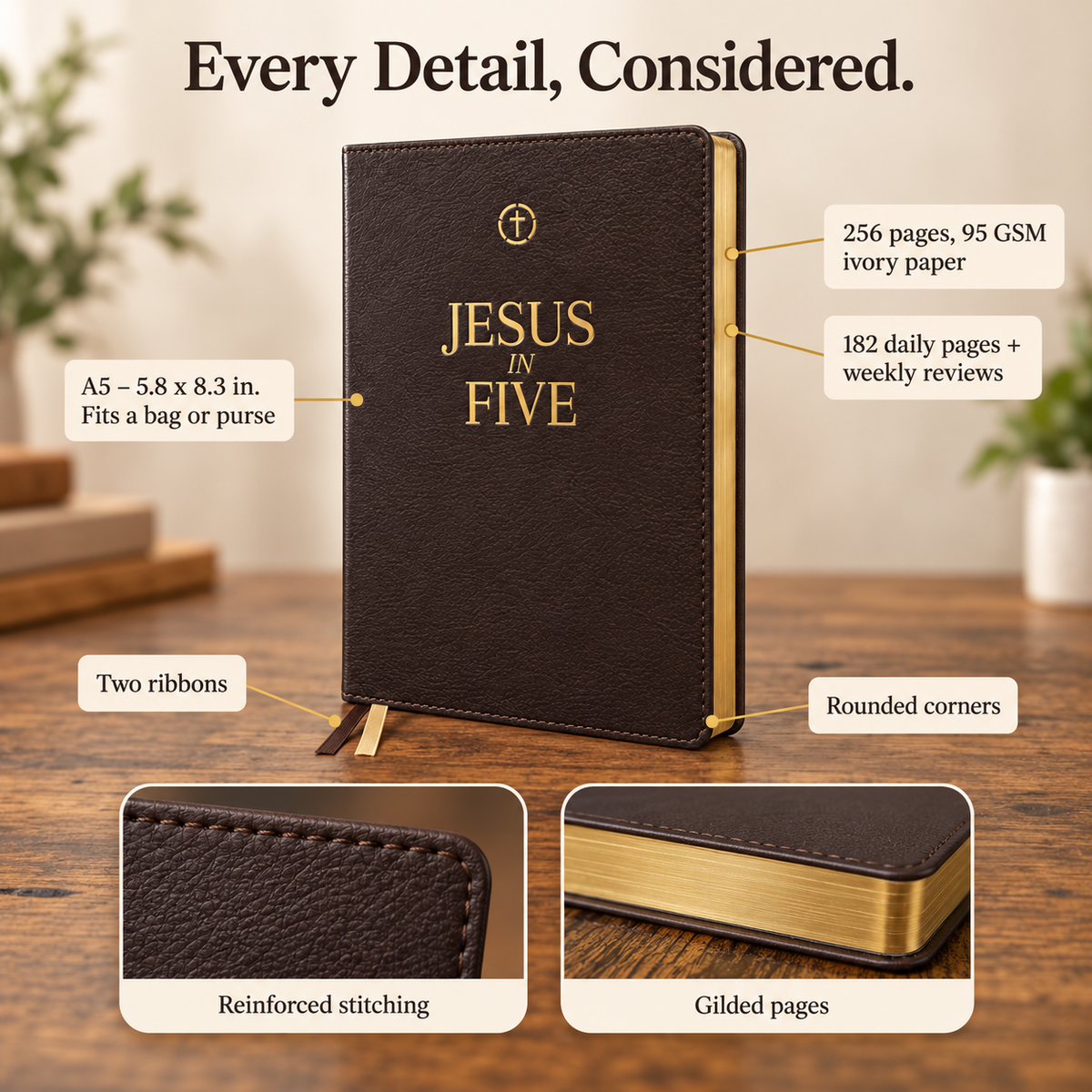 Jesus in Five Journal - English Edition